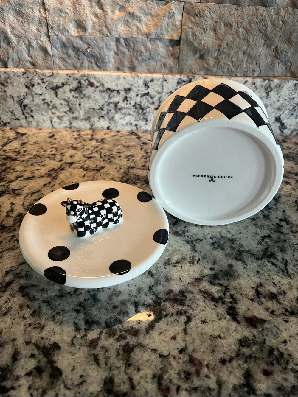 Mackenzie-Childs Cow Creamery Canister - Small one Only.  Like new.